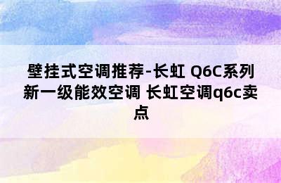 壁挂式空调推荐-长虹 Q6C系列新一级能效空调 长虹空调q6c卖点